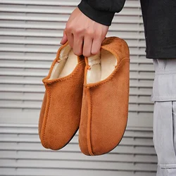 Man Shoes Casual House Shoe for Men Outdoor Warm Cotton Shoes for Women Indoor Slipper Female Cotton Slippers Bedroom Floor Shoe