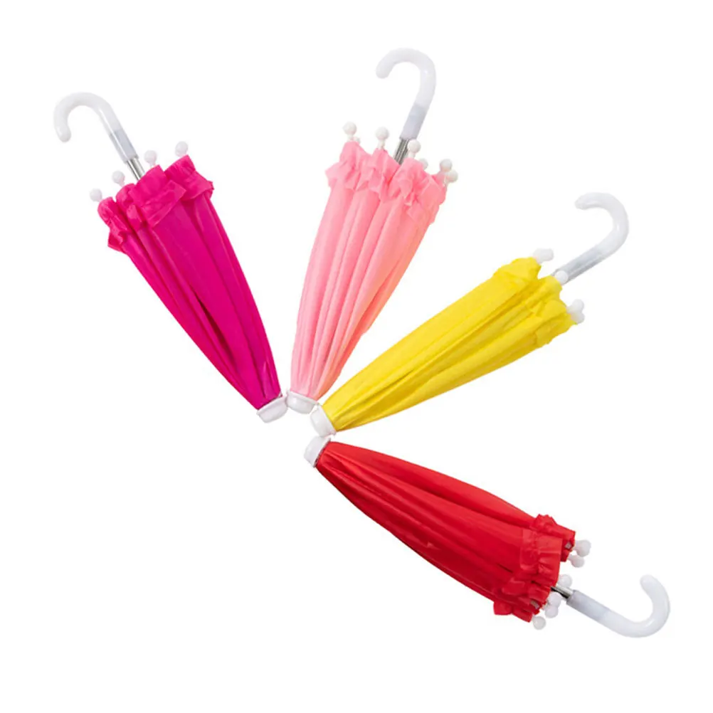 6 stuks mini kanten paraplu kinderen decoratieve kleine paraplu spel prop ouder-kind interactie cognitieve ontwikkeling baby grijpen