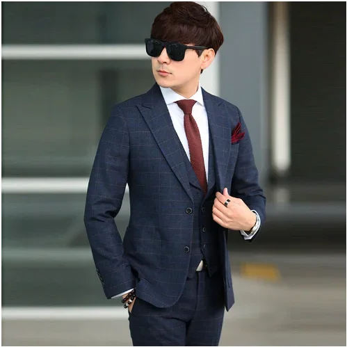 Customized 2214 suits for men's business, tailored work suits