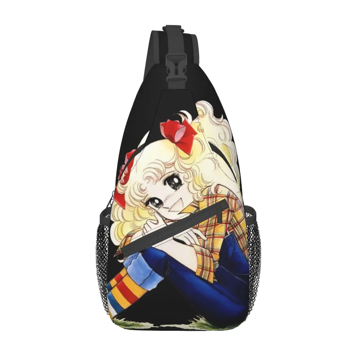 

Candy Candy Anime Sling Bags Chest Crossbody Shoulder Backpack Outdoor Hiking Daypacks Cute Girl Printed Bags