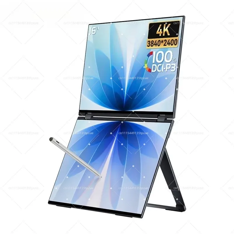 Drive-free X Series Dual Stacked Monitor 4K 2K 60Hz 240Hz Phone Touch One Cable for Laptop Windows Mac