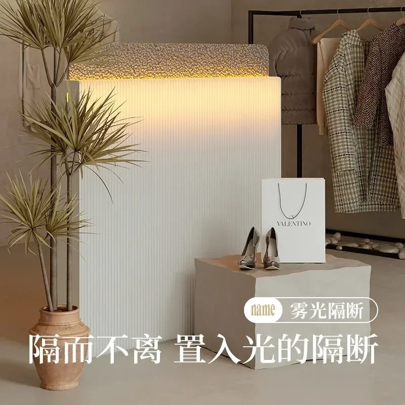 Eighteen paper partition living room glass entryway counter ultra-narrow, 1.2-meter high low screen simple commercial