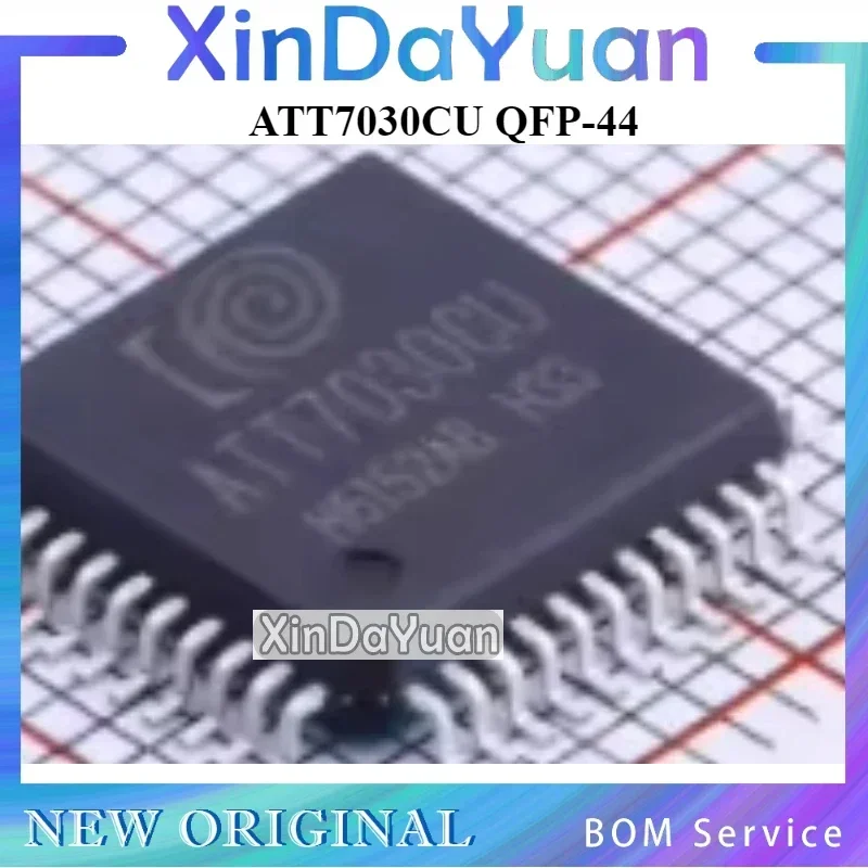 5 قطعة ATT7030 ATT7030CU QFP-44 رقاقة قياس الطاقة النشطة ثلاثية الطور كاملة