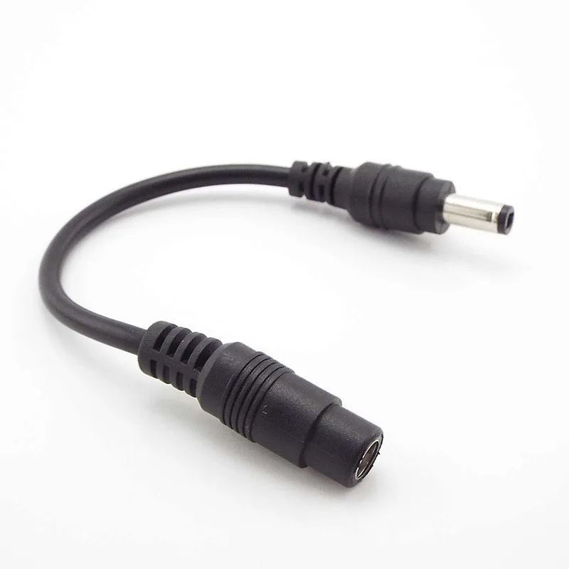 تيار مستمر 5.5*2.1 مللي متر أنثى كابل ذكر إلى 5.5x2.5 مللي متر ذكر الملاك محول محول 5.5*2.5 مللي متر الزاوية اليمنى 90 درجة شحن كابل توصيل h #5