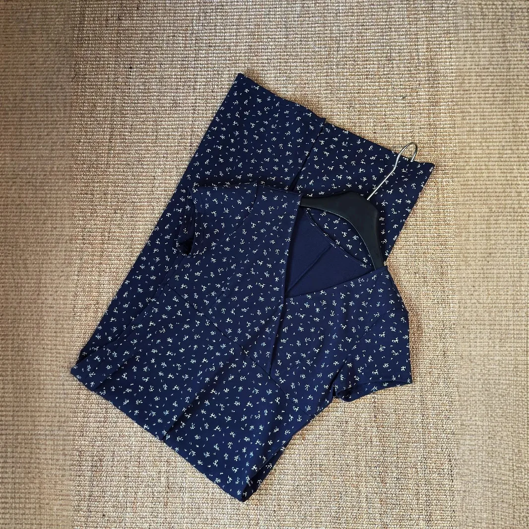 Jupe longue de Style vacances français, coupe cintrée et amincissante, col en v, Niche, robe florale sans Collision pour femmes en été