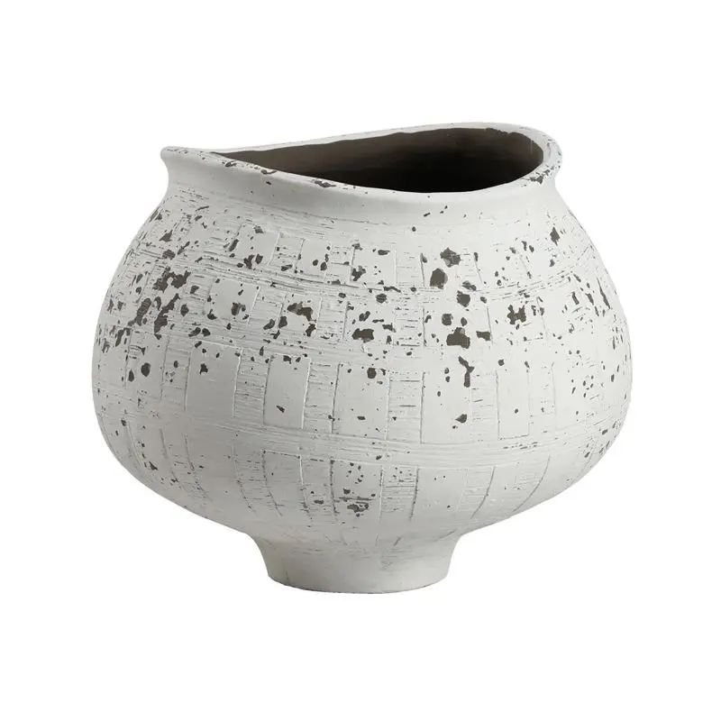

Wabi Sabi antique style old mottled dried vase sales office hotel entrance home creative art flower ornaments