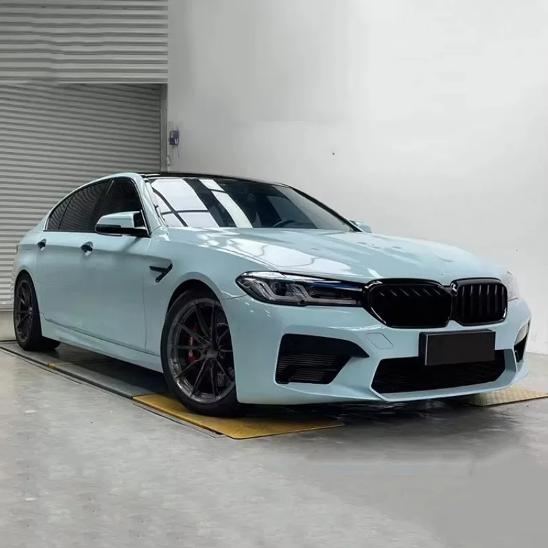 26 Style Yiku For 2010-2018 BMW 5 Series F10/F18 Body Kits PP Material 2021 G38 M5 Front Bumper Hood Side Skirts Taillights Bolt view 2