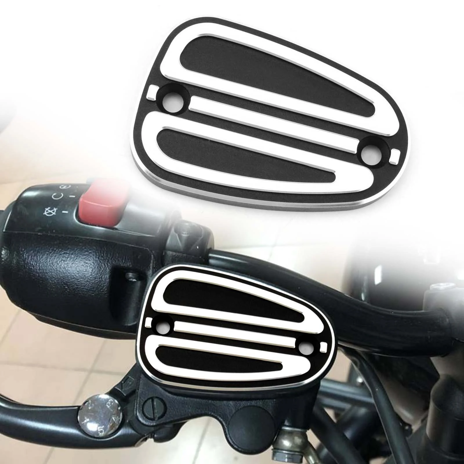 Front Brake Reservoir Master Cylinder Disc Cap Cover Black Speedmaster Accesorios Moto For Bonneville Bobber T100 T120