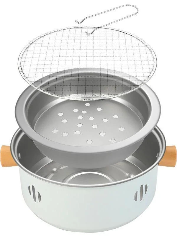 Портативная уличная одноразовая печь для барбекю, круглая печь для фруктового угля, кулачковая печь, маленькая домашняя печь из нержавеющей стали