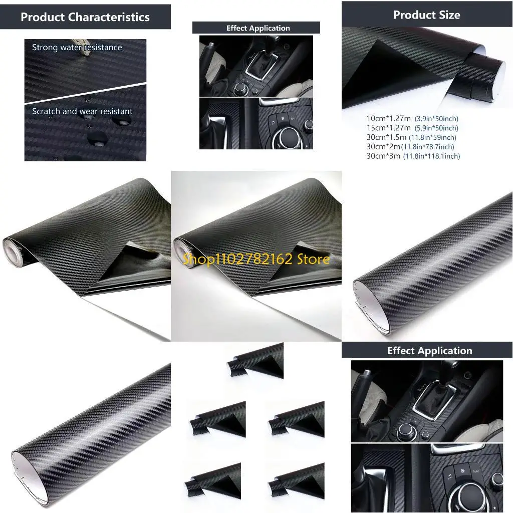 

547B Scratch Resistant Overlay Carbon Fiber Wrap, Auto Decal, Air Egress