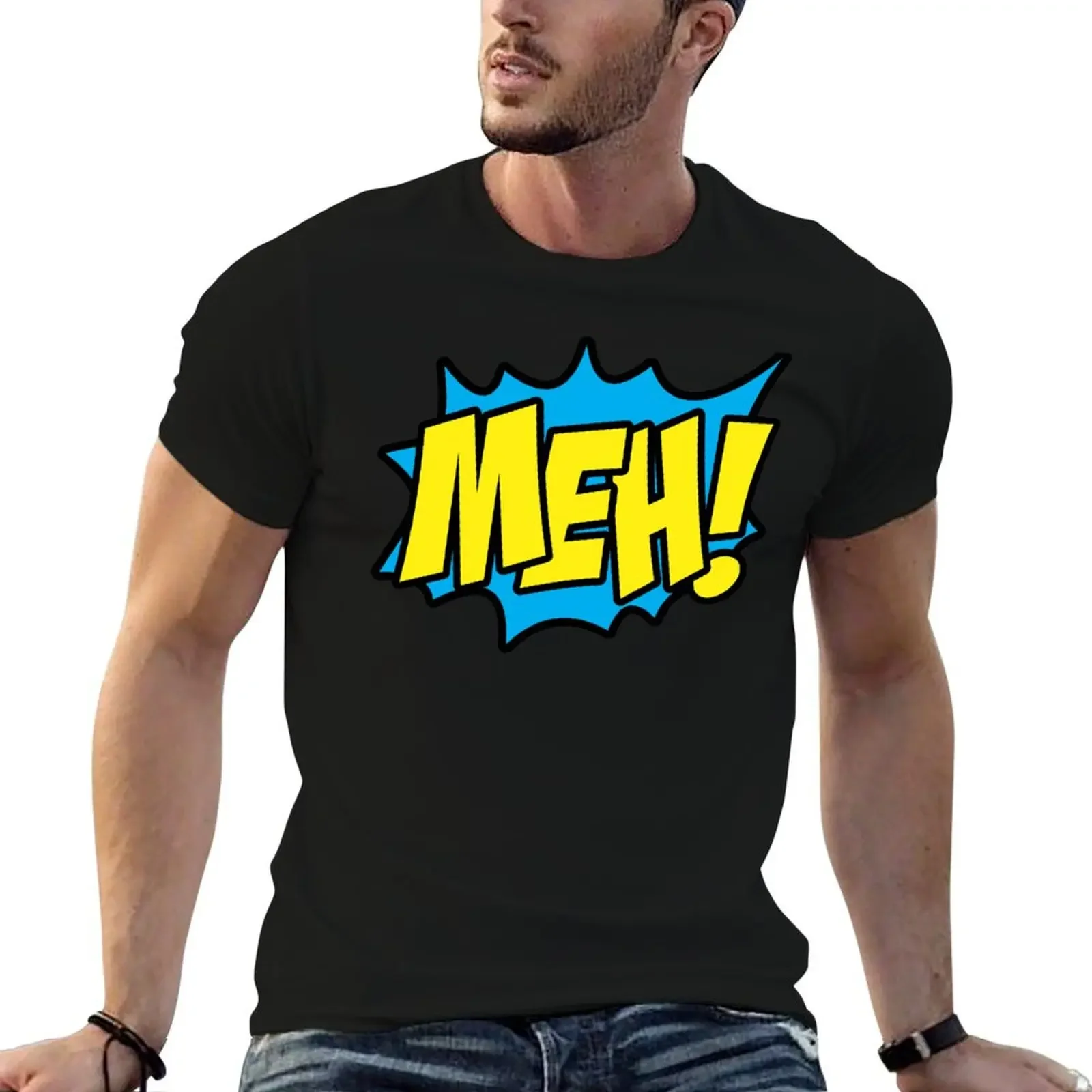 MEH! T-Shirt graphic tee shirt T-shirts man summer shirt men clothings