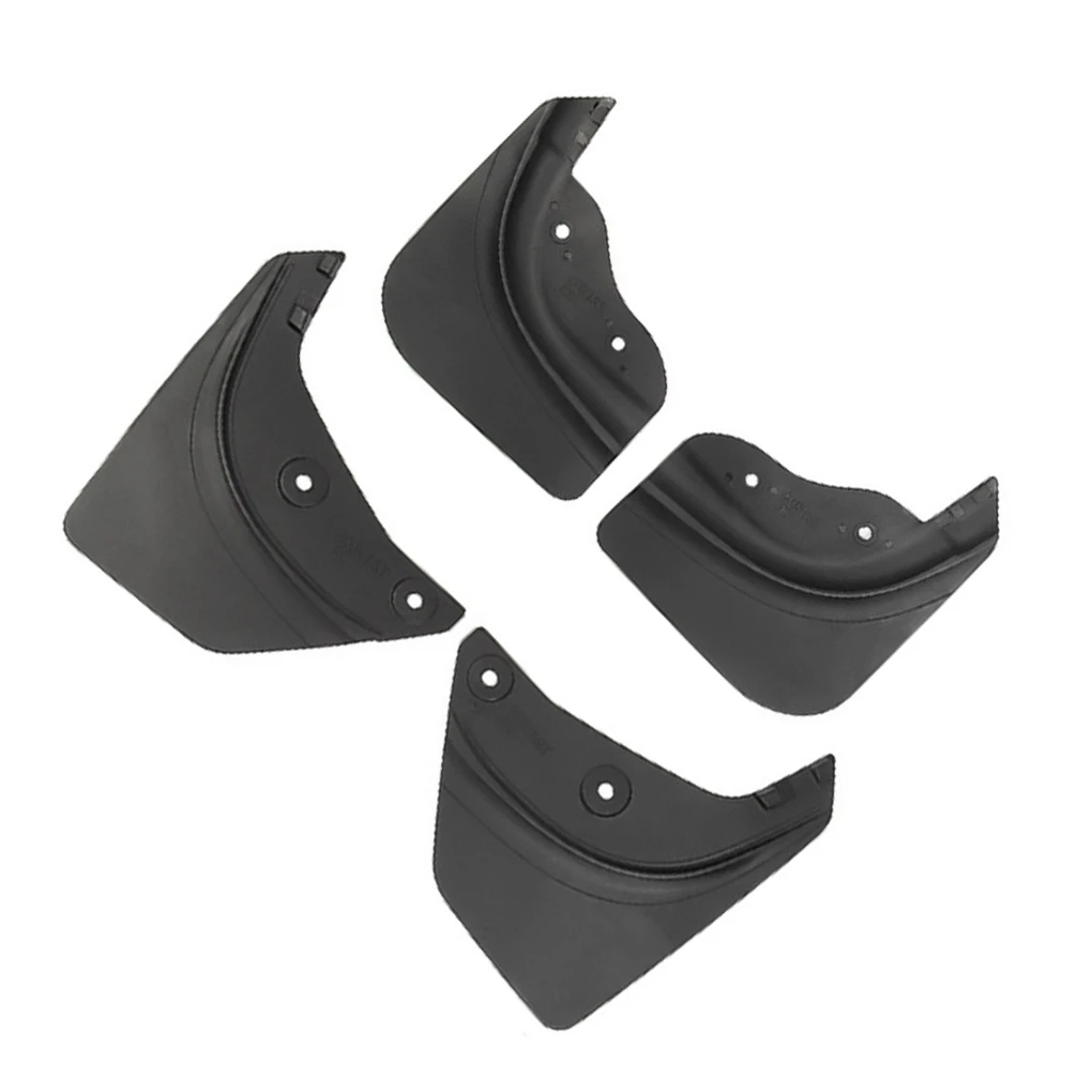 

4x Black Mud Flaps For Model Y - Waterproof Protective All-season Durable Anti-corrosion Splashing Guards Model Y Model 3