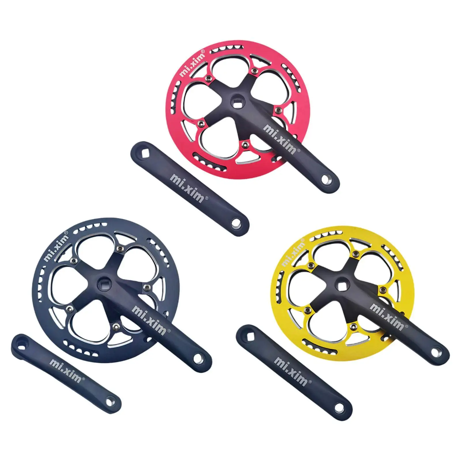 Bike Crankset Bicycle Crank Set for Biking Bicycling Mountain Road Bikes