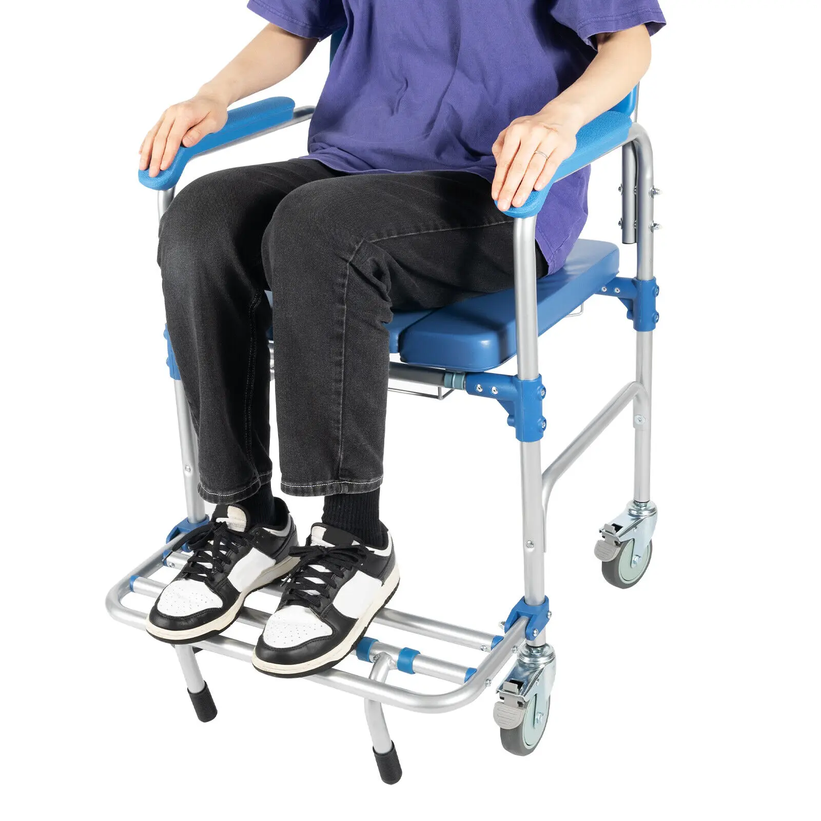 

Toilet Commode Chair Bathroom Potty Stool Assist Mobility Portable For Elderly And Disabled