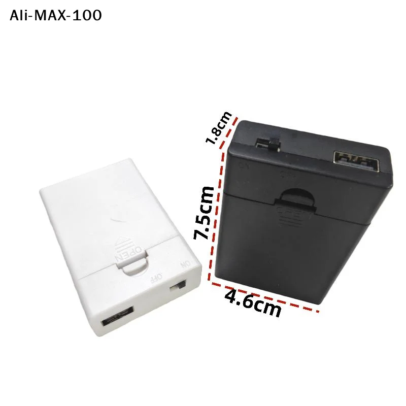 Picture 7: 【AyS】1Pcs Built In USB Battery Holder With Switch And Cover 3AA 4.5V Battery Box AA Battery Case DIY Accessories