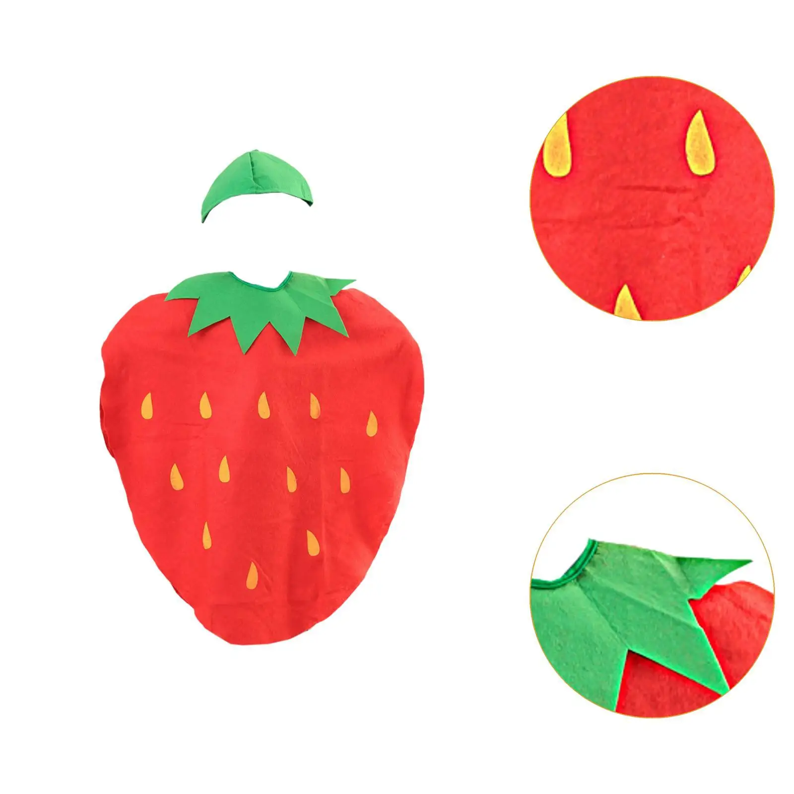 2xTraje de fresa Disfraz de fruta de dibujos animados para juegos de rol de Halloween Fiesta temática Estilo B
