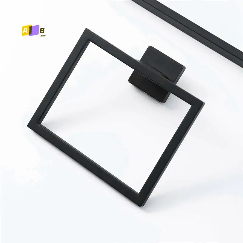 

A08F-5Pcs Набор вешалок для полотенец Кольцо для полотенец из нержавеющей стали Крючок для одежды для ванной комнаты Набор держателей для салфеток для ванной комнаты.