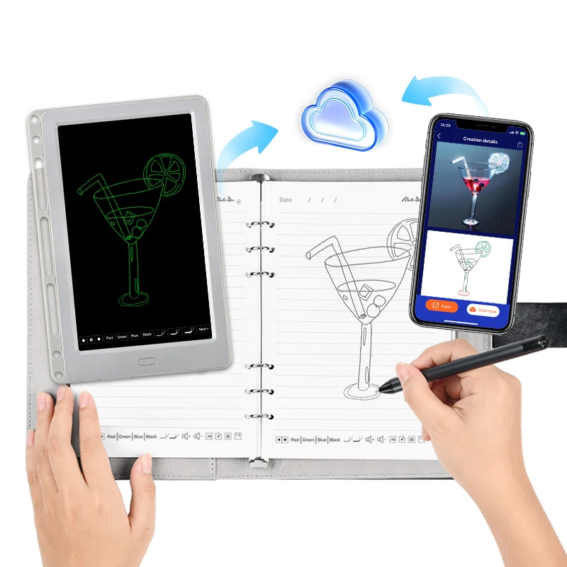 

Factory Direct 3 In1 AI Smart Notebook Draw AI Generates Effect Pictures Smart Pen Meetings Sound Recording Playback AI Office