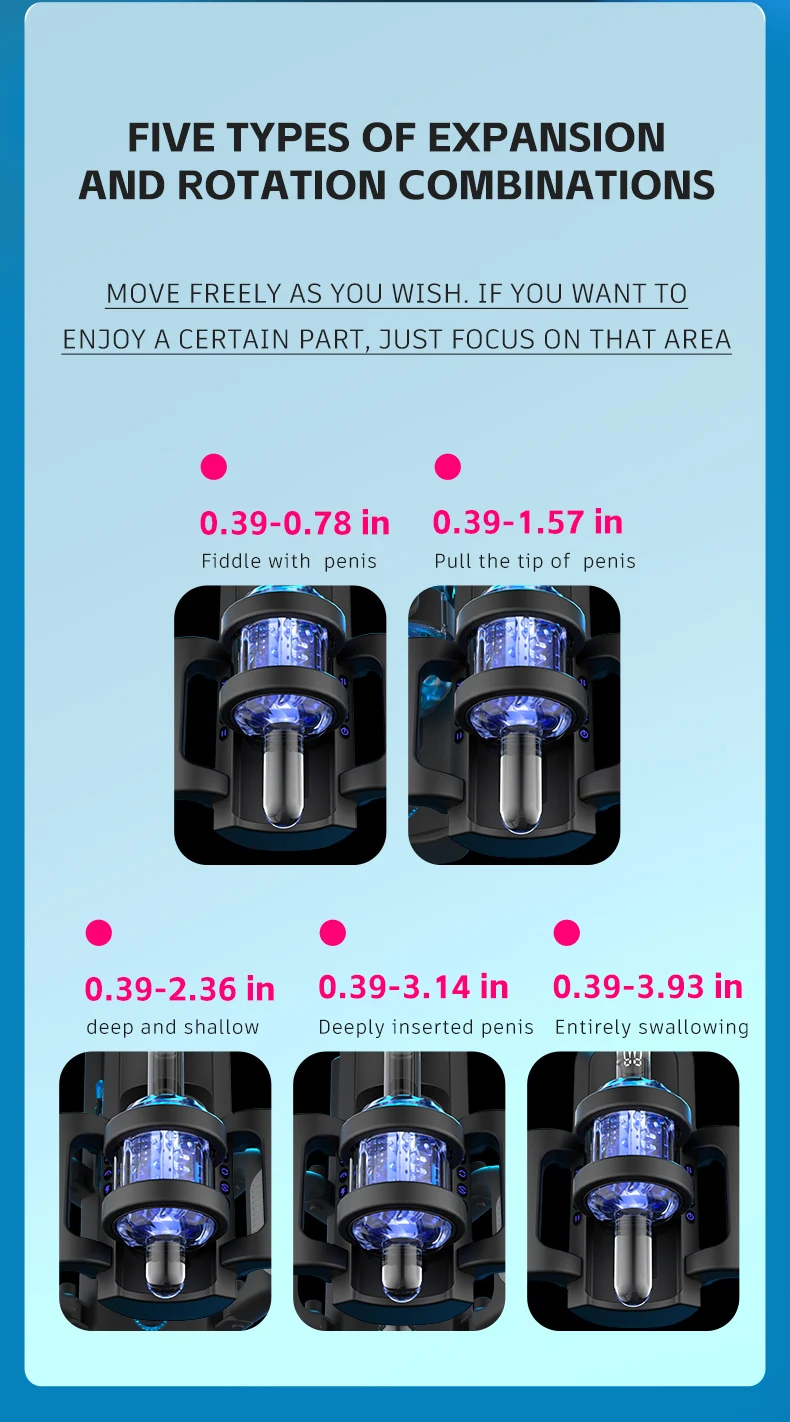 HeartCaptor Electric Male Masturbator Cup Automatic Telescopic Thrusting Handsfree Adult Toy - Details 6