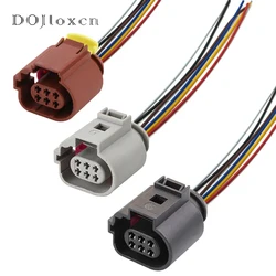 1/5/10/20/50 Sets 6 Pin Female EGR Valve Connector Plug With 15cm 18AWG Cable Wire Harness For Audi VW 1J0973713G 42121200