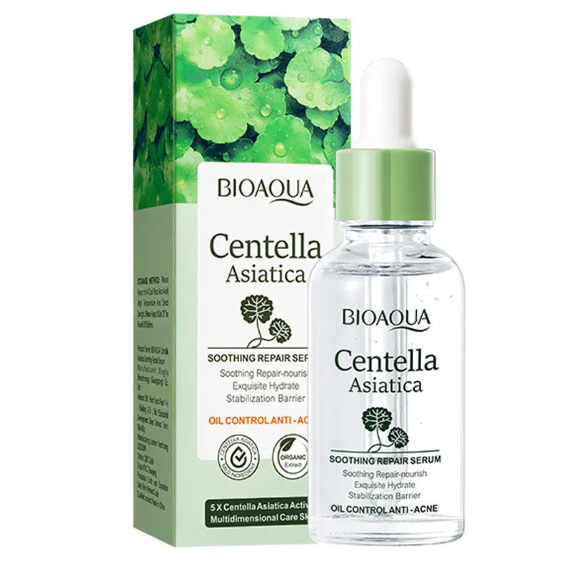 BIOAQUA Centella suero Facial cuidado de la piel esencia Facial hidratante reafirmante reparación suero líquido Facial cuidado de la piel