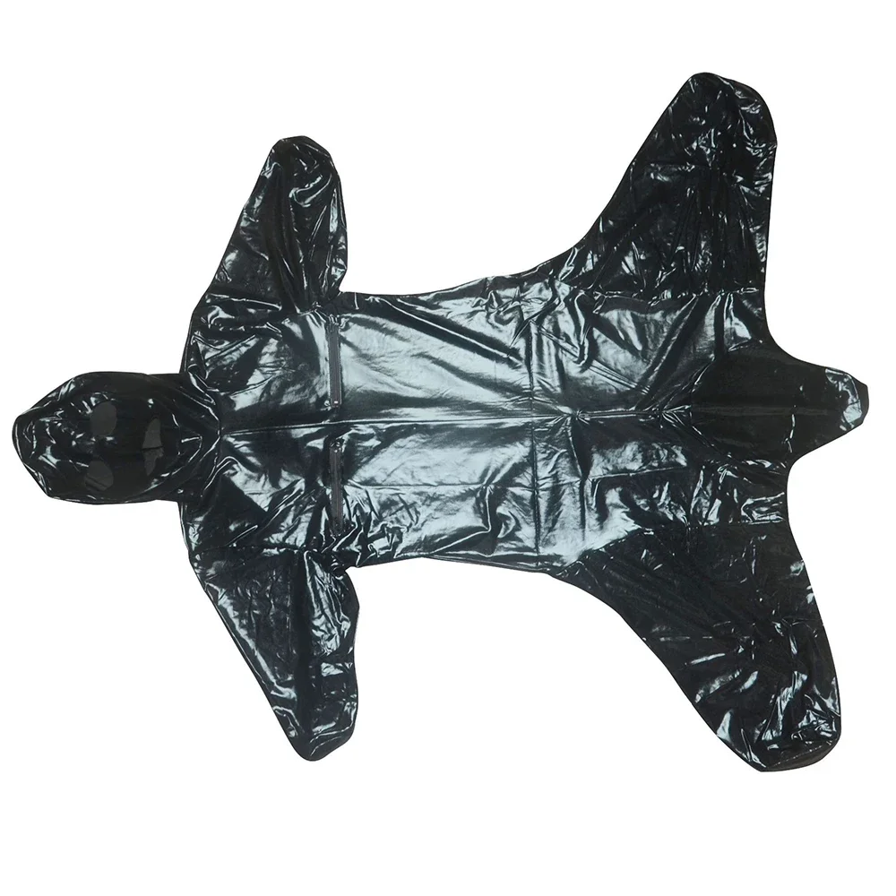 Faux Leather Lingerie Zipper Open Crotch + Breast Body Harness Fetish Wear Straitjacket Male Sexy Dog Slave Dance Costumes