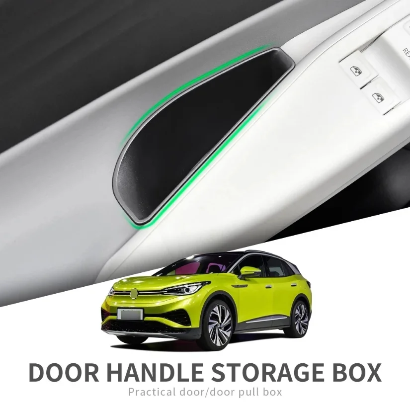 

2pc/4pcs Fit For VW ID.4 ID4 ID 4 Door Handle Storage Box Accessories Car Door Holder Tray Organizer