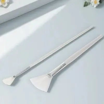 2 stuks gezichtsmaskerborstel kwaliteit haren beauty tool gezichtsmasker applicatorborstel voor huidverzorging en make-up toepassing