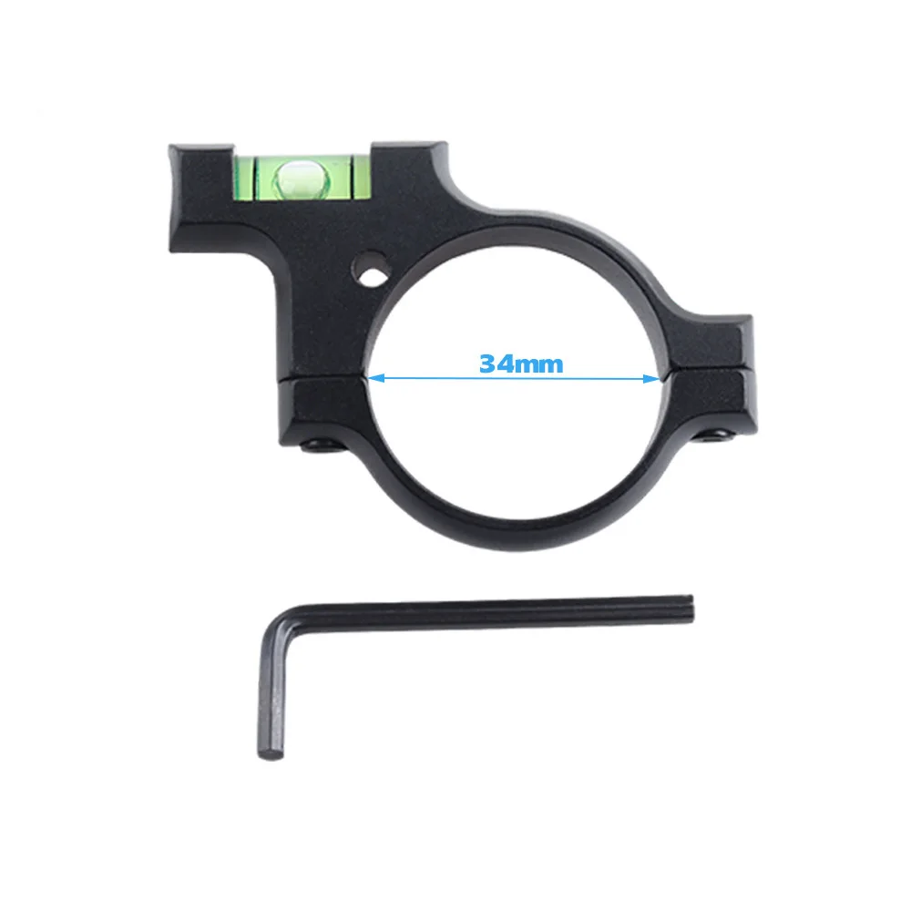 34mm Scope Mounting Level - Aluminum Alloy Bubble Level Clamp for Rifle Optics - Precision Scope Leveling Tool QG348S