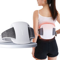 Electric Waist Massager EMS Lumbar Massager Dysmenorrhea Heating Massage Belt Abdominal Slimming Belt Far Infrared Hot Compress