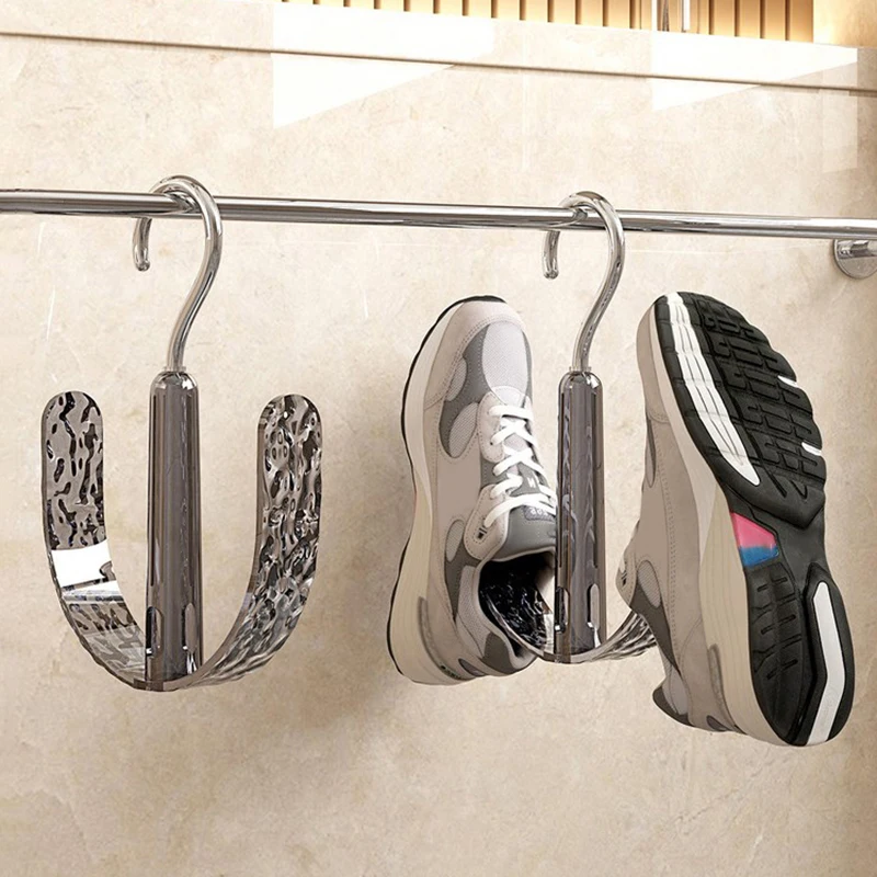 Rotating Multifunctional Shoe Drying Rack Light Luxury Fashion Styling Light Luxury Fashion Styling Shoe Rack Shoe Shelf Balcony