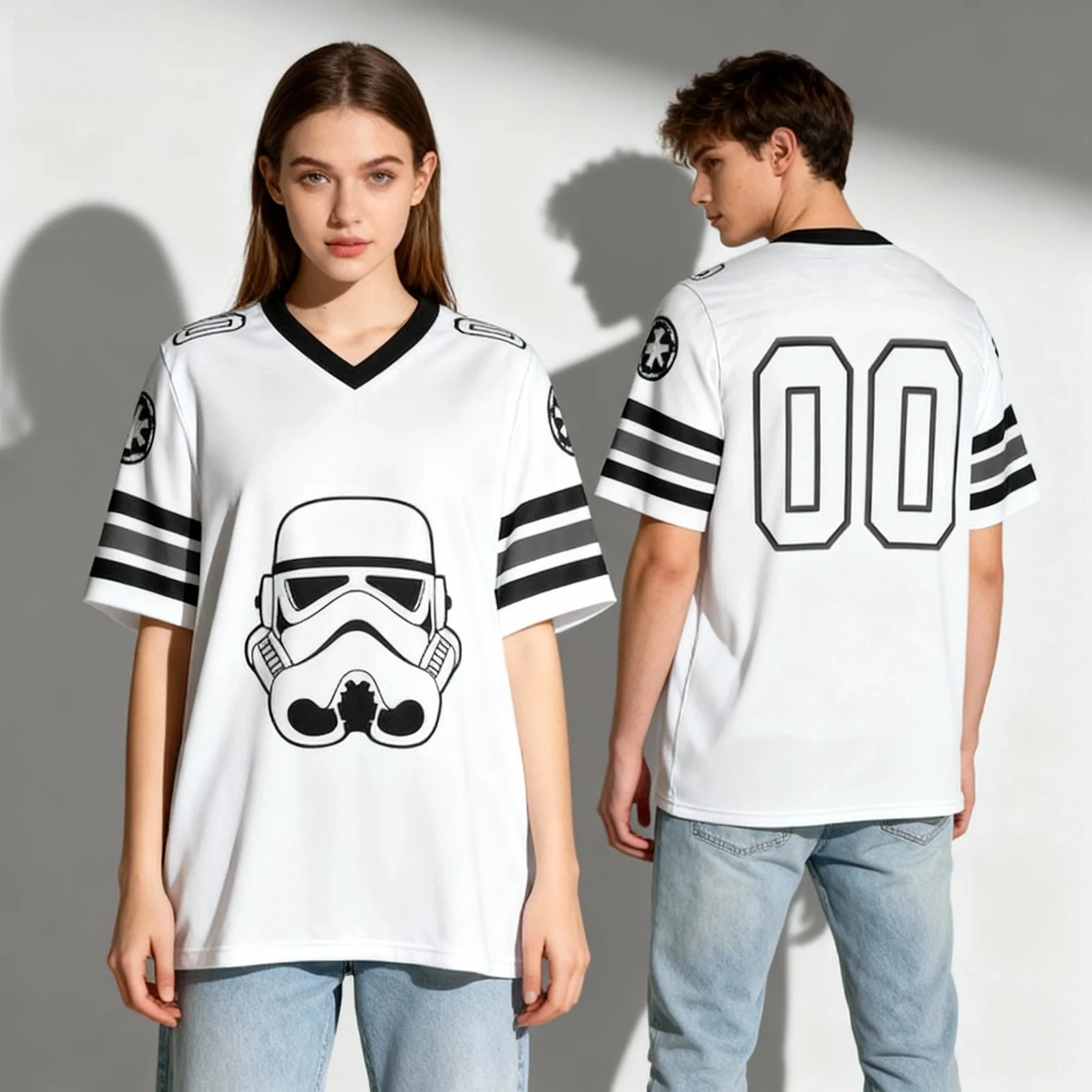 25/26 Nuovo Disney Mickey Elementi di vendita caldi Maglia da calcio T-shirt estiva T-shirt trendy per adulti da donna e da uomo oversize