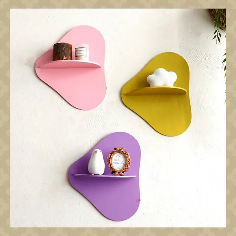 AB45 Colorful Wall Shelf Display Stand Plant Pot Rack Storage Rack Decorate Room Wall Decor Gift