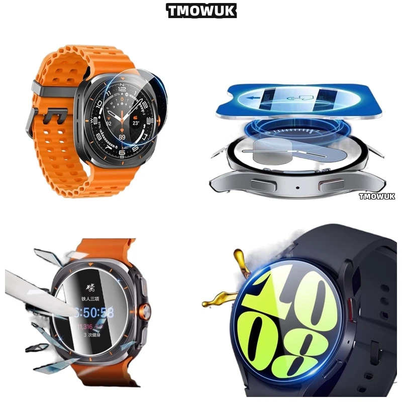 

Anti - Scratch HD Tempered Glass Screen Film For Samsung Galaxy Watch6 Classic 40mm Watch7 Ultra FE 47 44 43mm