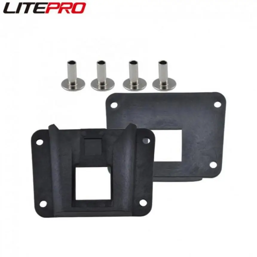 LP Litepro الصلب شل التخزين Panniers حامل بلاستيك مشبك مع مسامير للدراجات Brompton لتقوم بها بنفسك خنزير الأنف حقيبة محول