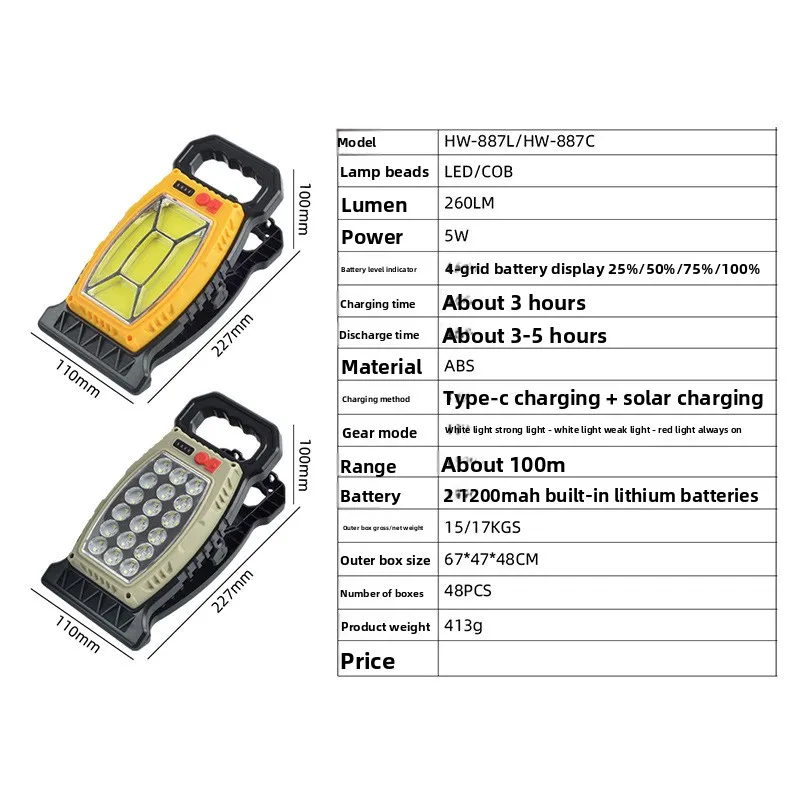 Portable Solar Motion Sensor Clamp Light Outdoor Camping Villa Courtyard Emergency Rechargeable LED Lamp USB Adjustable Clip