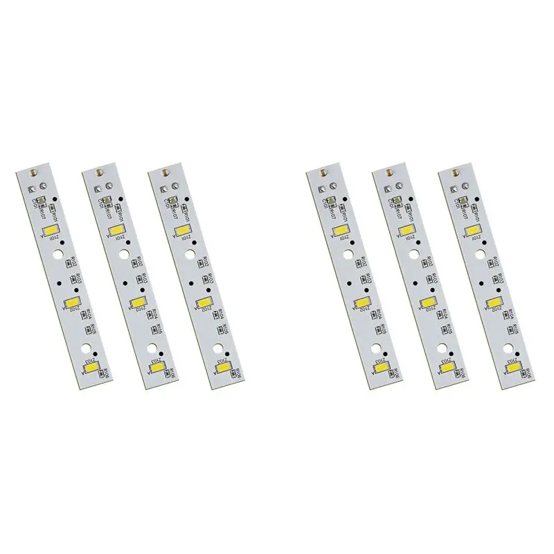 

6X LED Light Board WR55X26671 PS11767930 AP6035586 For GE Refrigerator Replacement 4468532 EAP11767930 LED3344588-AT30