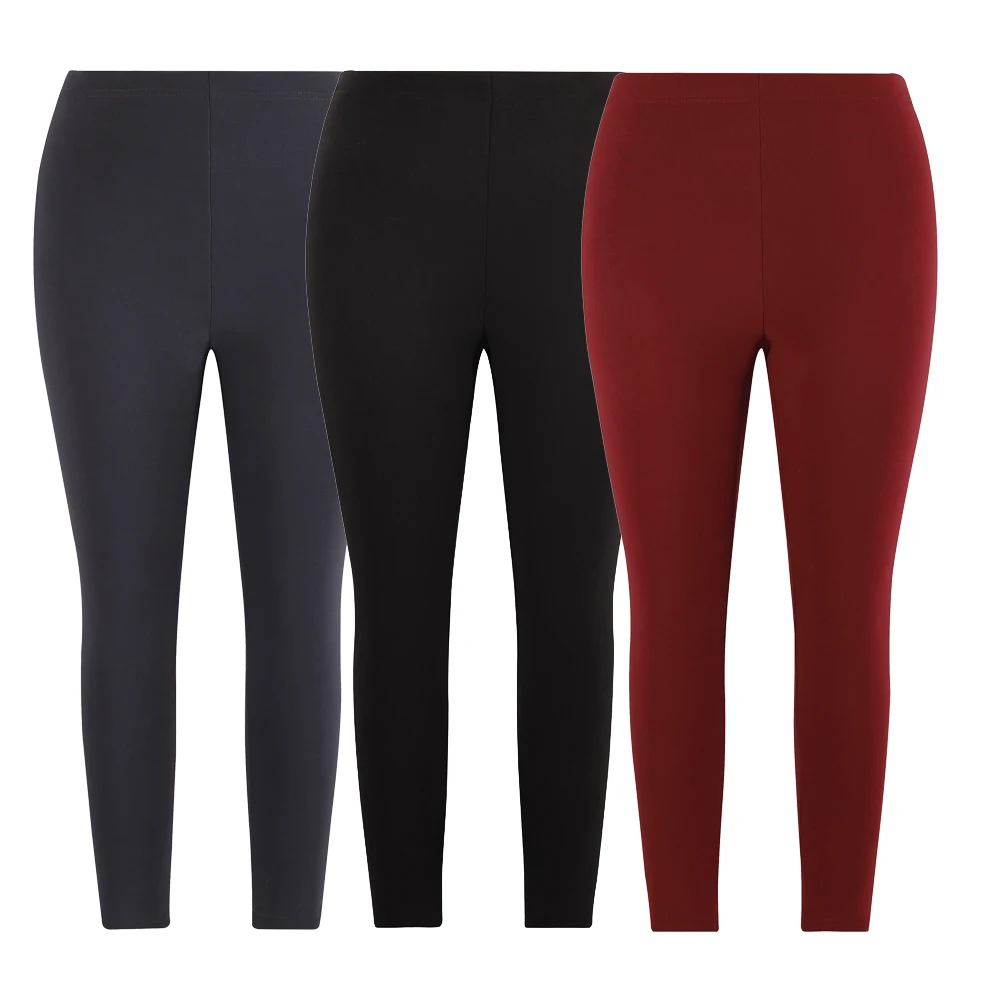 Autumn Winter Warm Fleece Women Leggings Thicken High Waist Tights Elastic Slim Solid Color Legging Casual Soft Yoga Pants