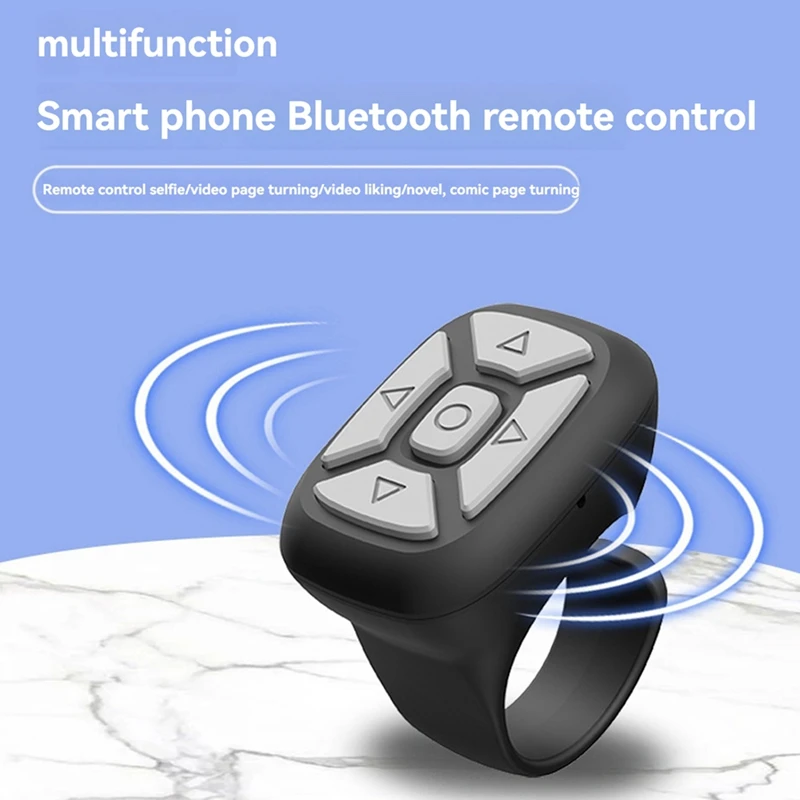Wireless Bluetooth Remote Controller Mobile Phone Selfie Controller Ring Mobile Phone Remote Controller