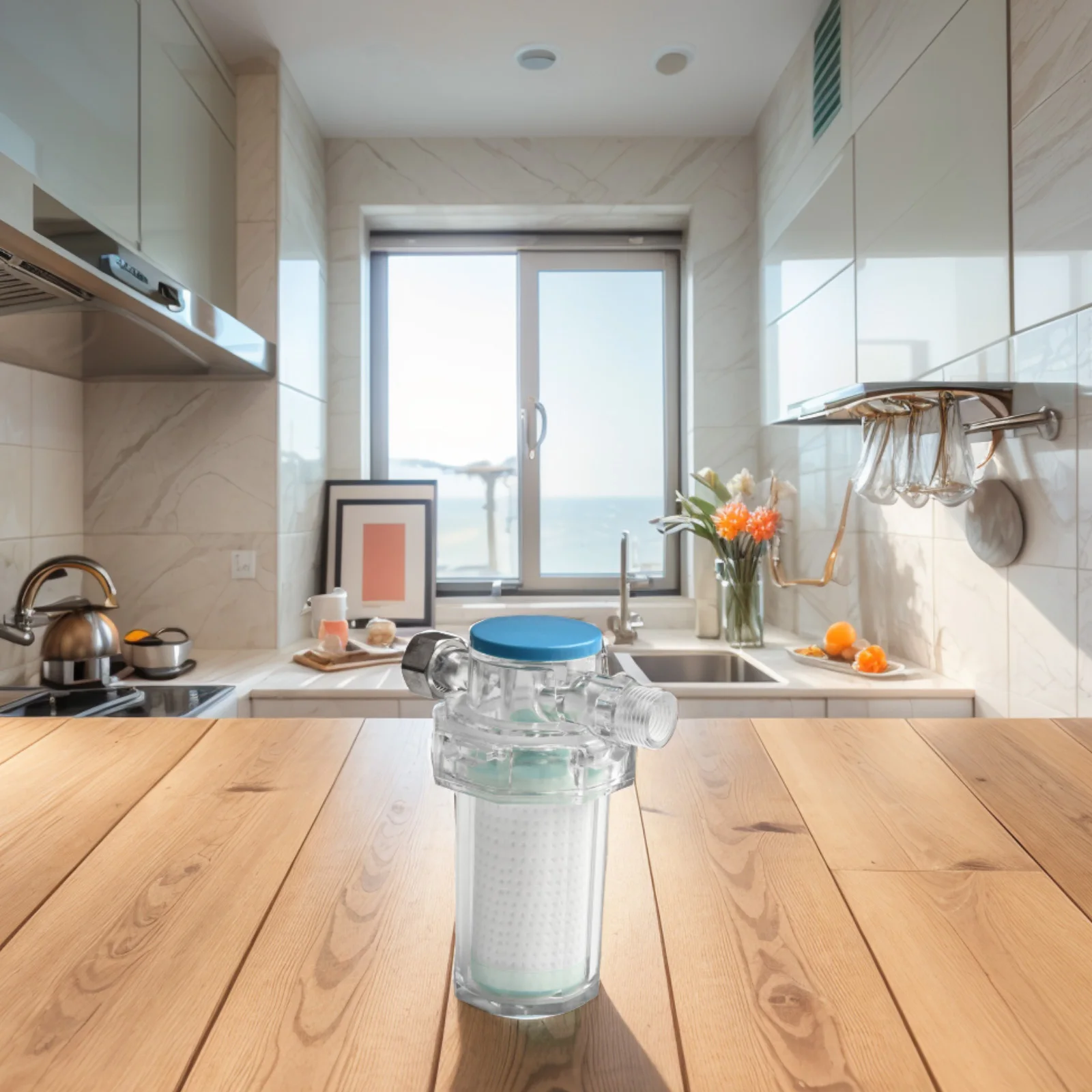 

Built-in Pp Filter Water Purifier Shower Water Small To Impurity For Washing Machine Water Heater Shower PP Cotton