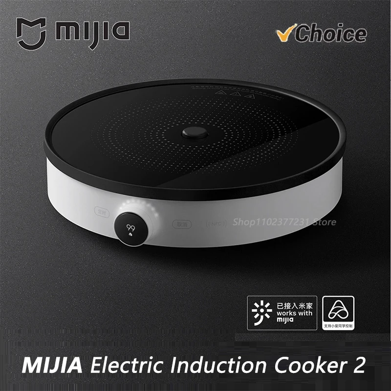NEW MIJIA Induction Cooker 2 For Home 2100W 99 Gears Power Adjustable Low Power Continuous Heating OLED Screen Kitchen Cooker