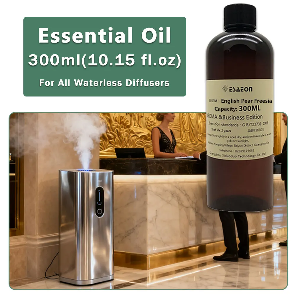 ESAEON Aroma Machine Oils - Essential Oil For Hotels, Clubs, Ktv,Foot Massage Parlors, English Pear Freesia - 300ML(10.15 fl.oz)