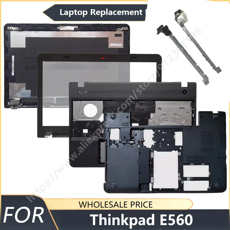 

NEW For Thinkpad E560 E565 Black Laptop LCD Back Cover/Front Bezel/Palmrest/Bottom Case replacement parts Frames