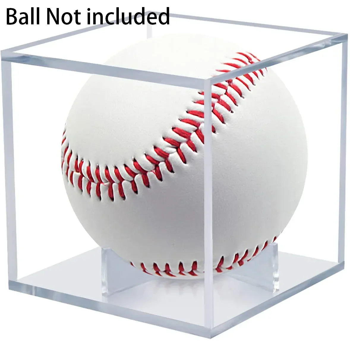 Transparent Baseball Case Quality Acrylic Golf Tennis Ball Display Box Souvenir Storage Box Holder UV Protection Dust 8*8*8CM
