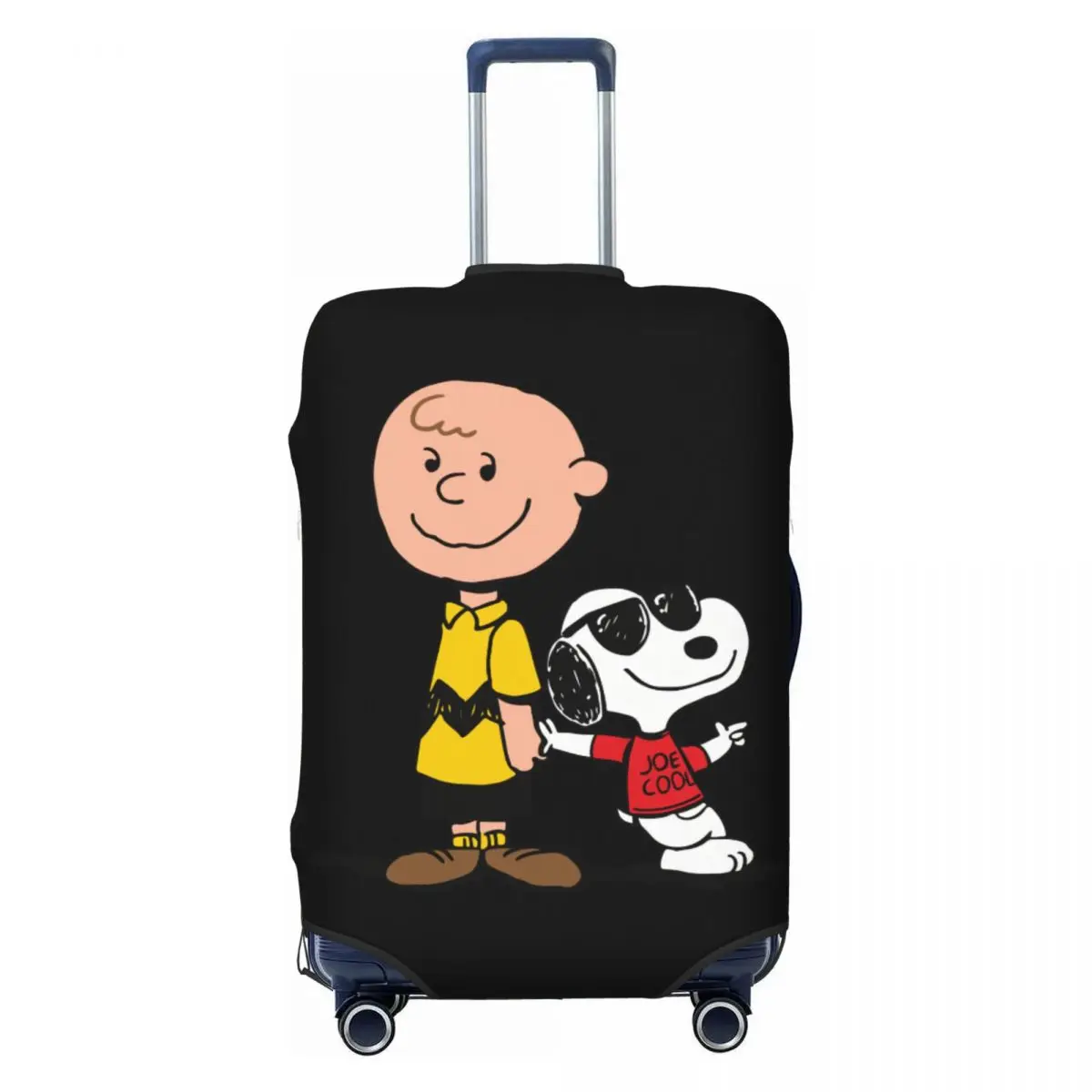 

Cool Charles Snoopy Suitcase Cover Washable Cartoon Luggage Protective Covers for 18-32 inch