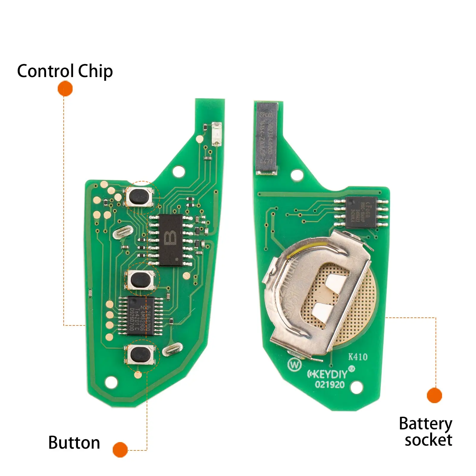 KEYDIY KD NB21-3 Universal Flip Remote Key 3 Buttons Knife Type Compatible Replacement
