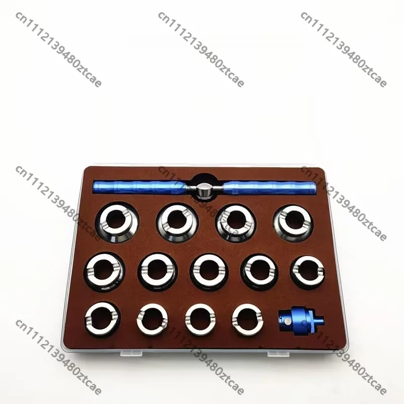 15-Piece All-Steel Watch Back Cover Opening Tool Complete Watch Opener Set