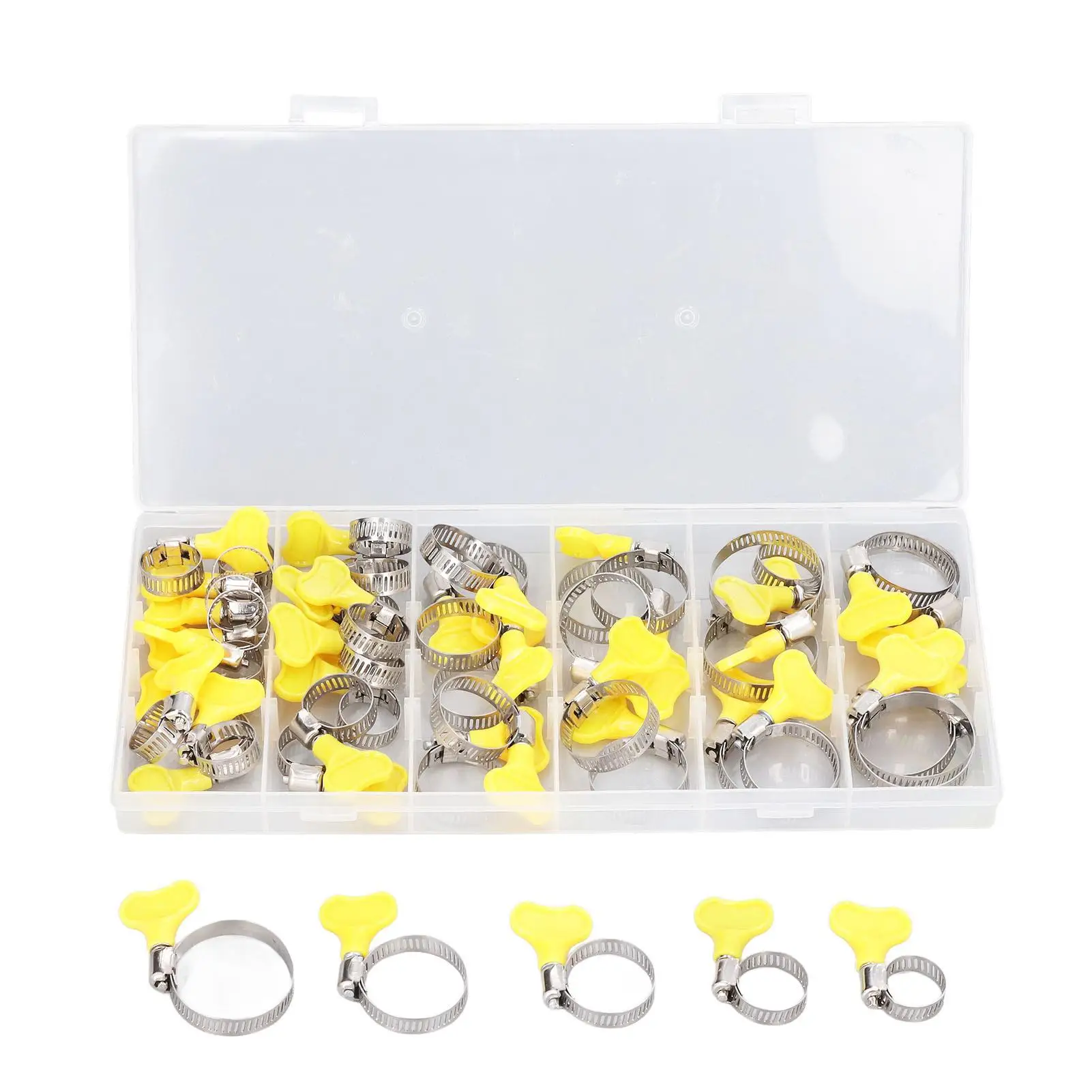 

Worm Gear Clamp Adjustable Hose Clip Stainless Steel Water Resistant Corrosion Free for pipeline Fitting Tool