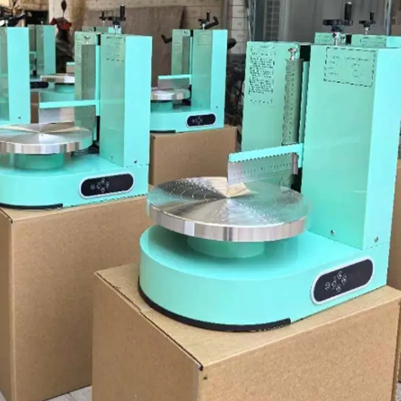 New Arrival Semi Automatic Birthday Cake Cream Coating Filling Machine 4-12Inch Cakes Cream Butter Spreading Icing Maker