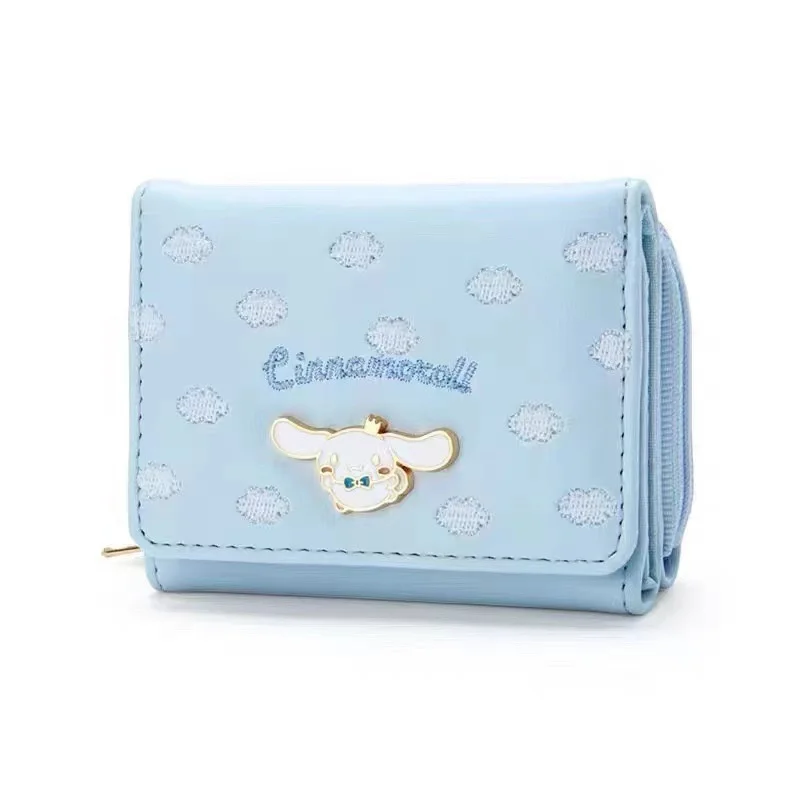 Sanrio Hello Kitty My Melody Outgoing Packets Cinnamoroll Pu Cute Coin Purse Female Purse Student Storage Kuromi Coin Purse